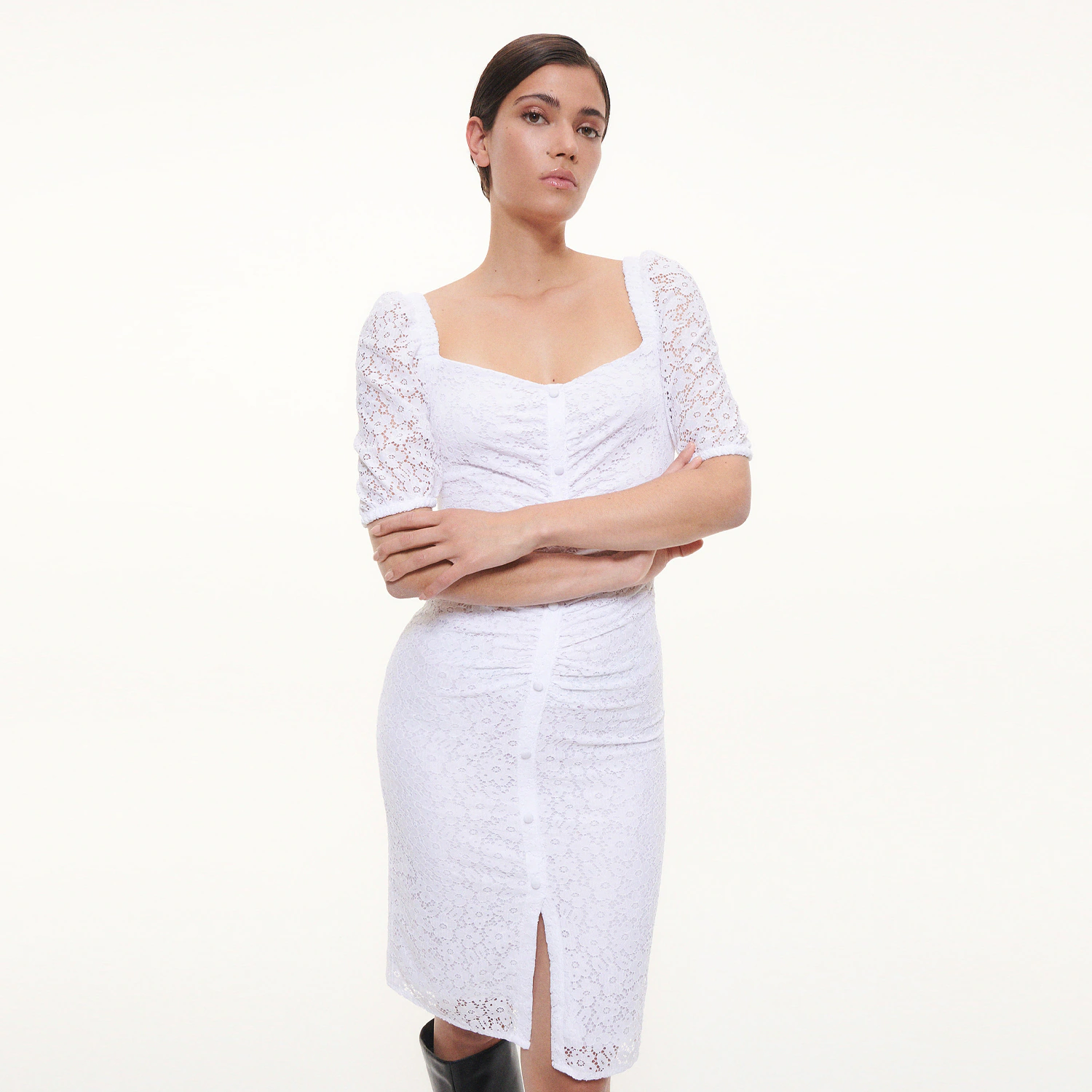 Reserved - Koronkowa sukienka - Biały Reserved