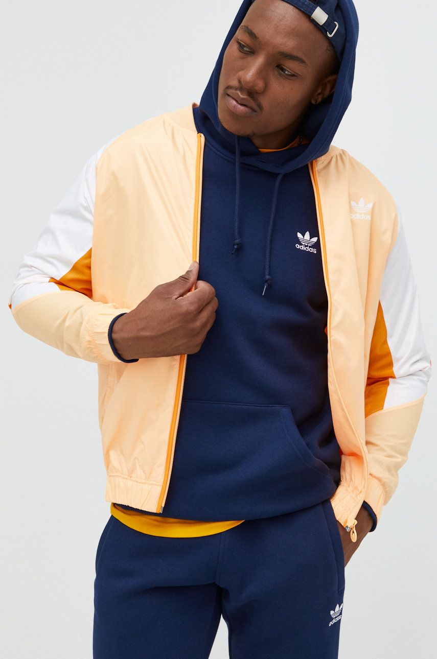 adidas Originals kurtka męska kolor pomarańczowy przejściowa Adidas  Originals