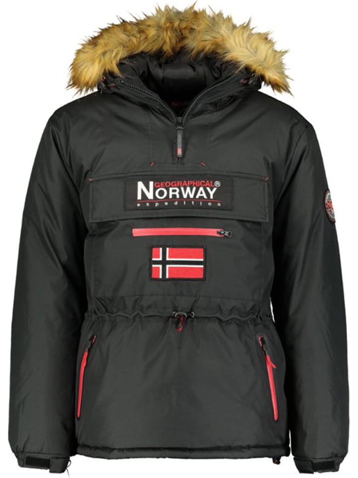 Geographical Norway Kurtka zimowa "Axpedition" w kolorze czarnym  Geographical Norway