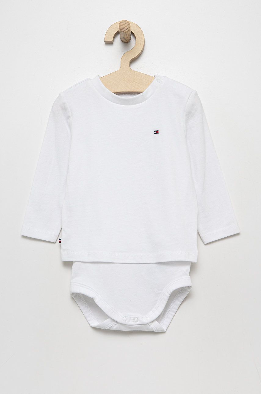Tommy Hilfiger body niemowlęce kolor biały Tommy Hilfiger