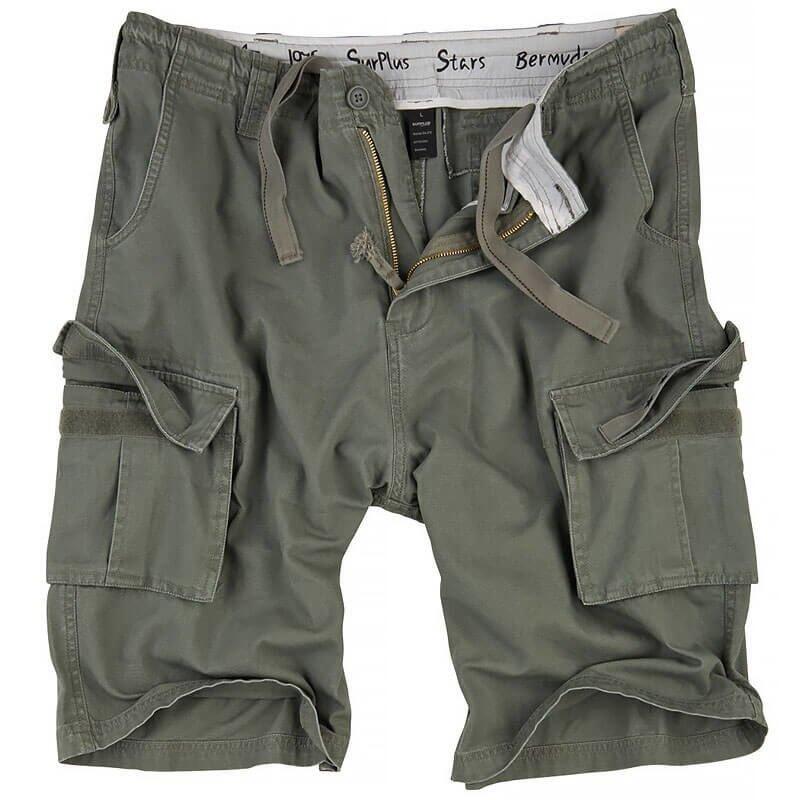 Szorty bushcraft męskie Surplus Bermuda Stars Olive SURPLUS