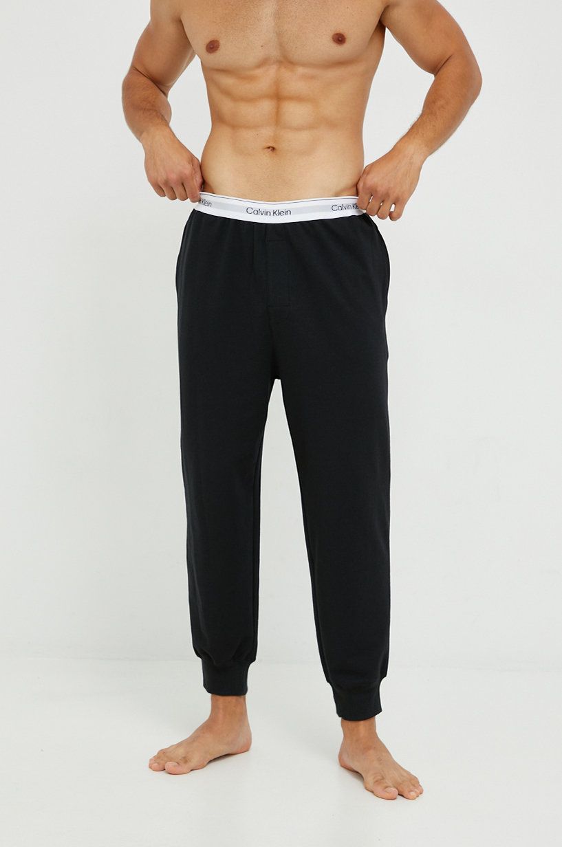 Calvin Klein Underwear spodnie piżamowe męskie kolor czarny gładka Calvin  Klein Underwear