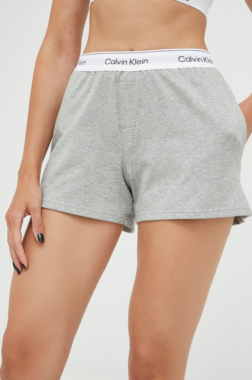 Calvin Klein Underwear szorty piżamowe damskie kolor szary Calvin Klein  Underwear