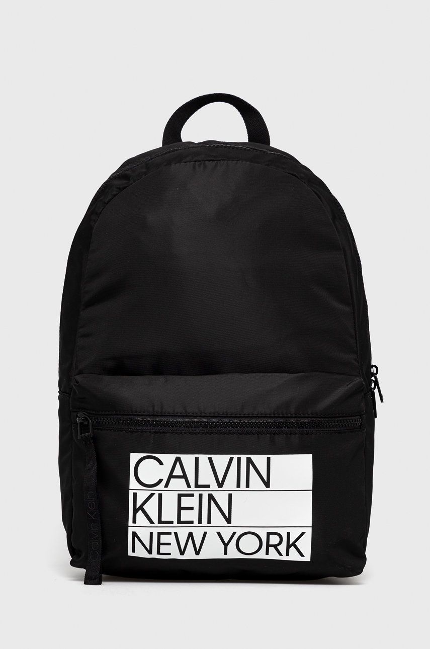 Calvin Klein Plecak męski kolor czarny duży z nadrukiem Calvin Klein