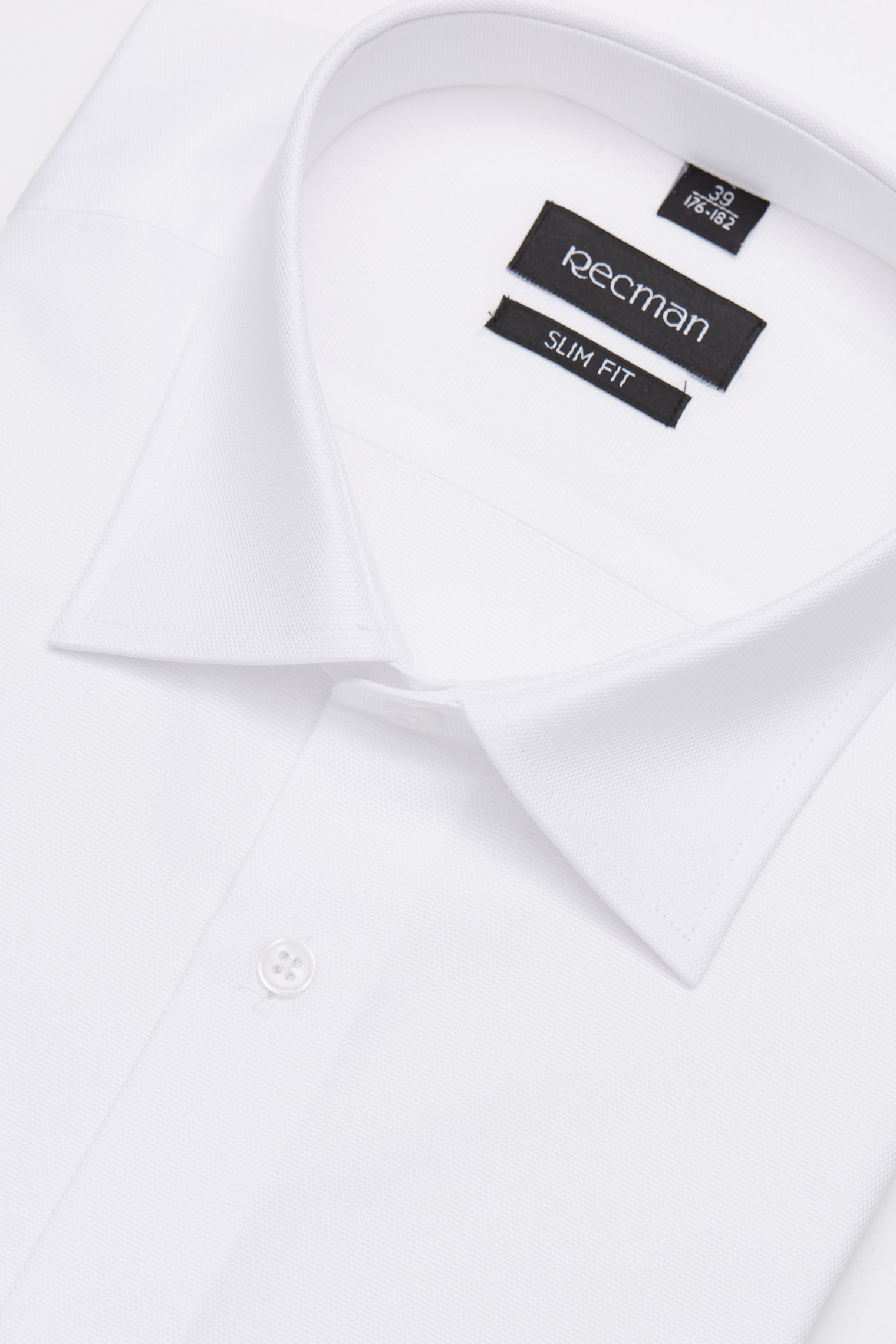 Elegancka biała koszula męska Recman CORSINI 5017A slim fit Recman