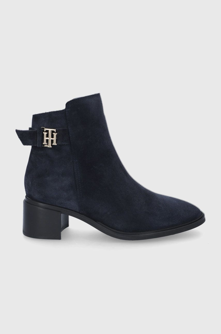 botki zamszowe tommy hilfiger