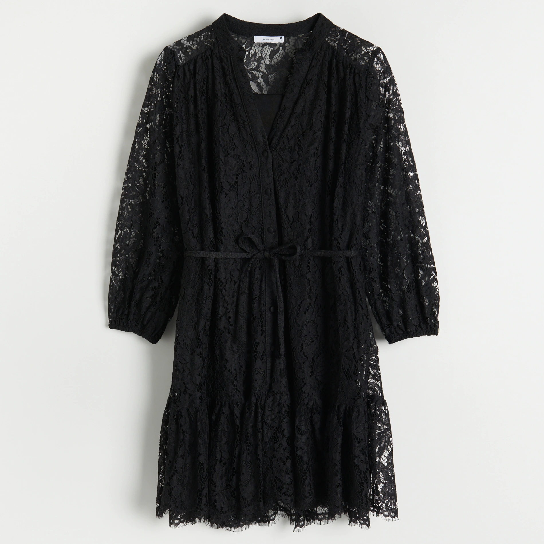 Reserved - Koronkowa sukienka - Czarny Reserved
