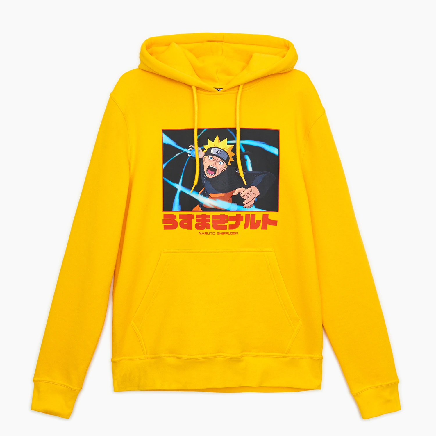 Cropp - Bluza z kapturem Naruto - Żółty Cropp