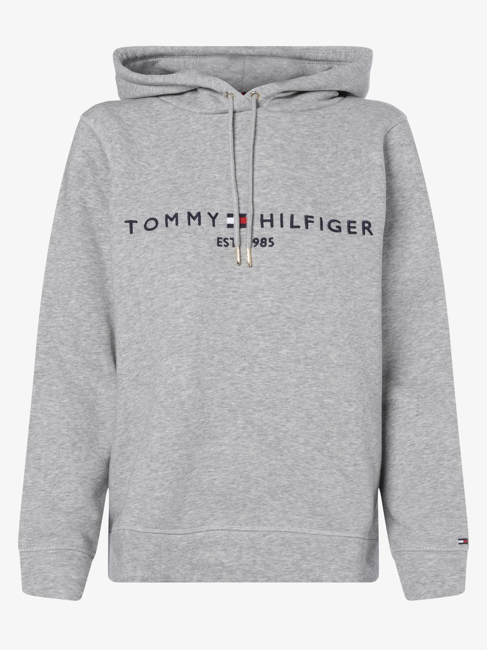 Tommy Hilfiger - Damska bluza z kapturem, szary Tommy Hilfiger