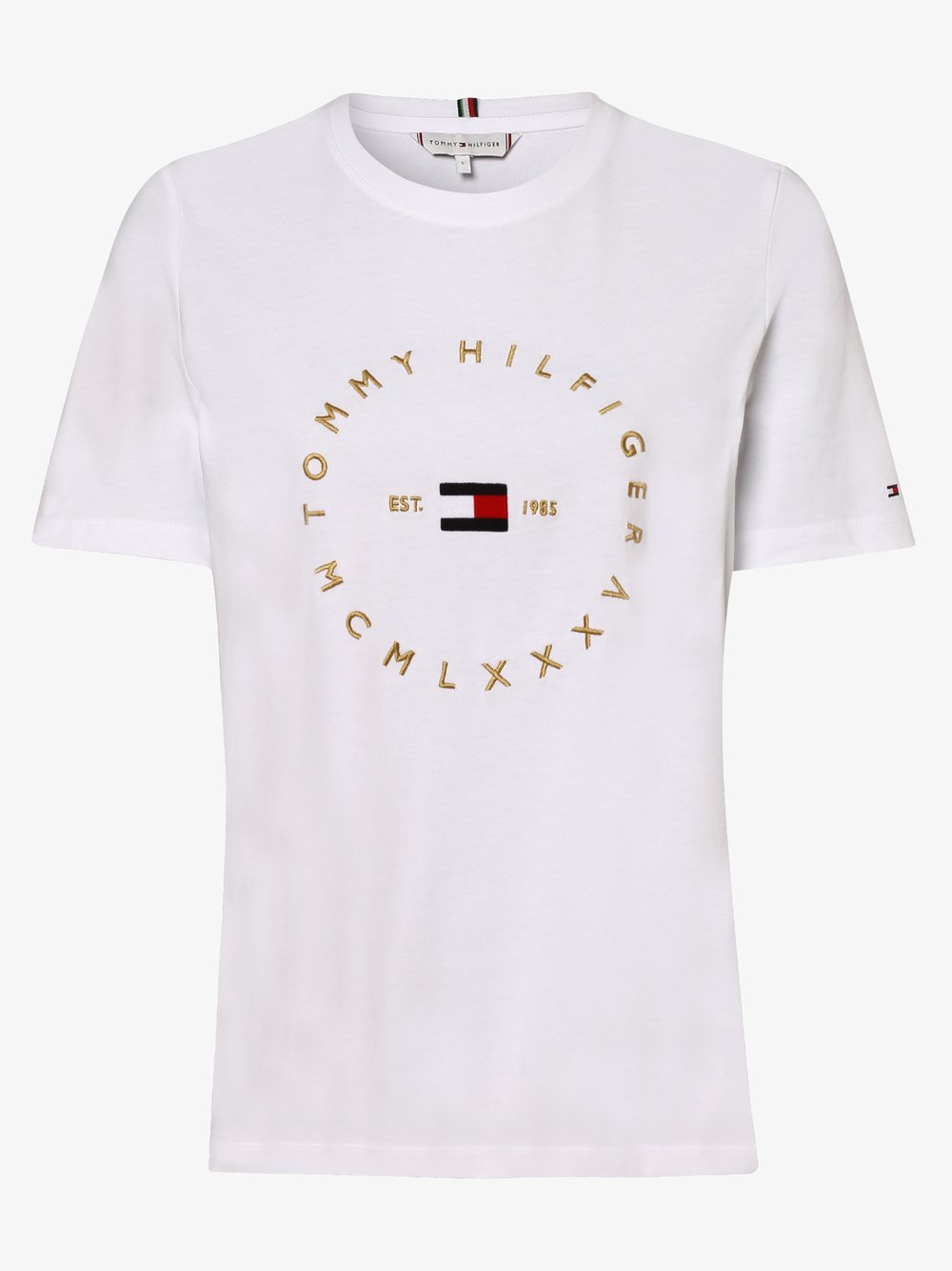 Tommy Hilfiger - T-shirt damski, biały Tommy Hilfiger