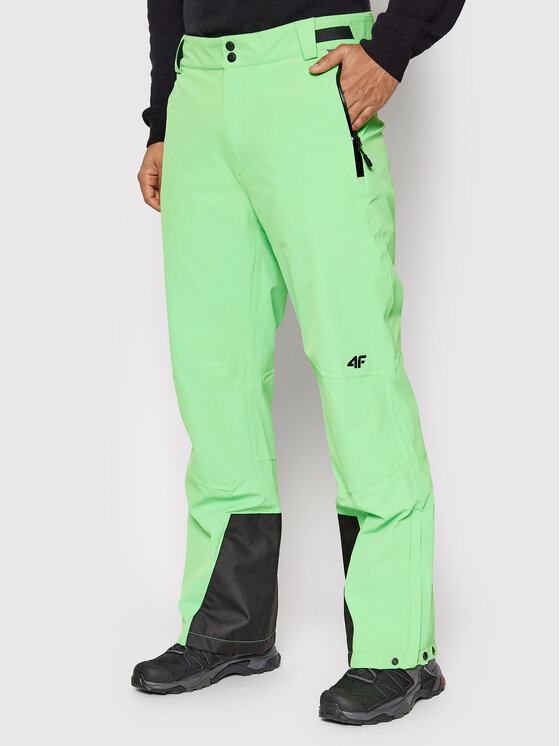 Spodnie narciarskie H4Z21-SPMN006 Zielony Regular Fit 4F