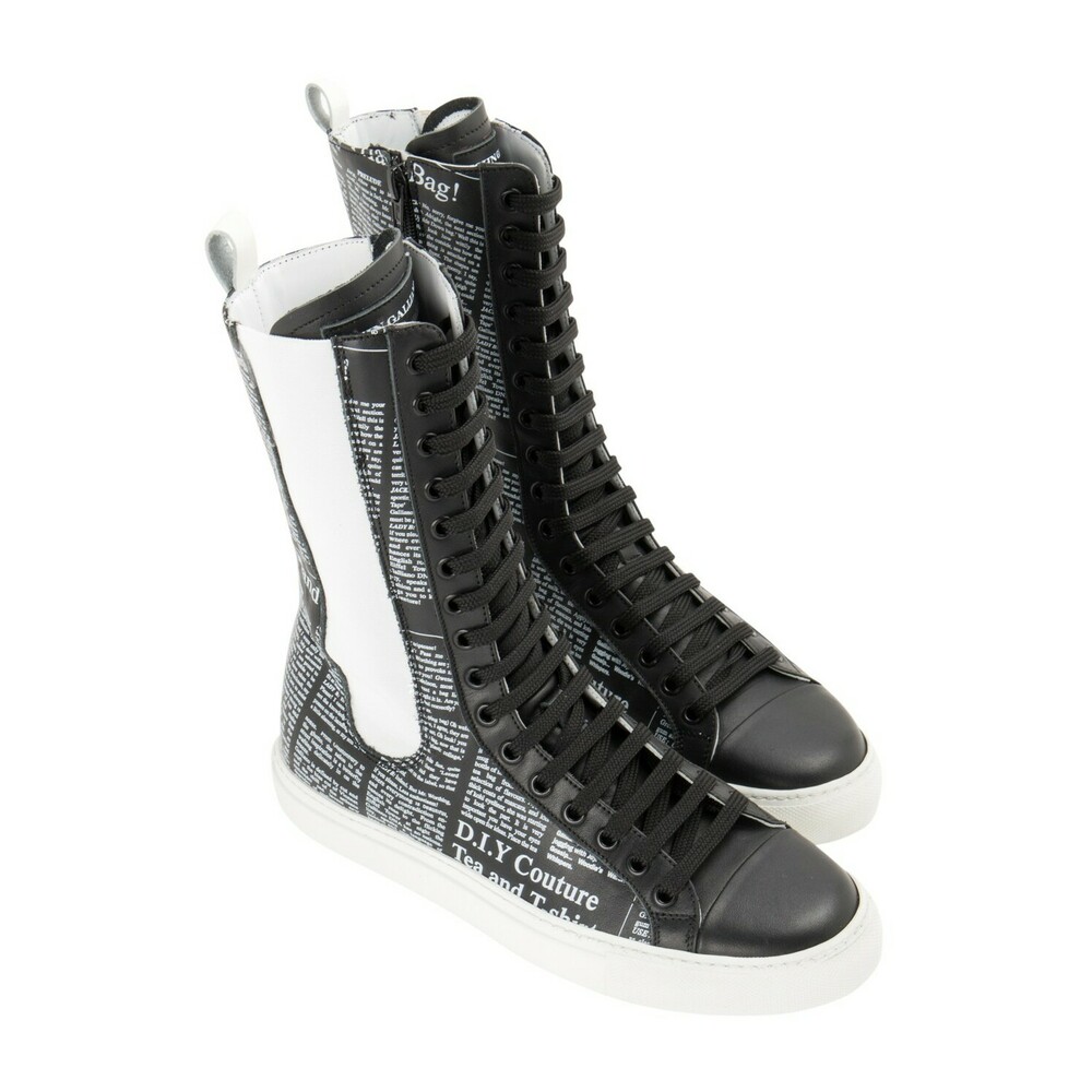 John Galliano, Boots Czarny, female, John Galliano