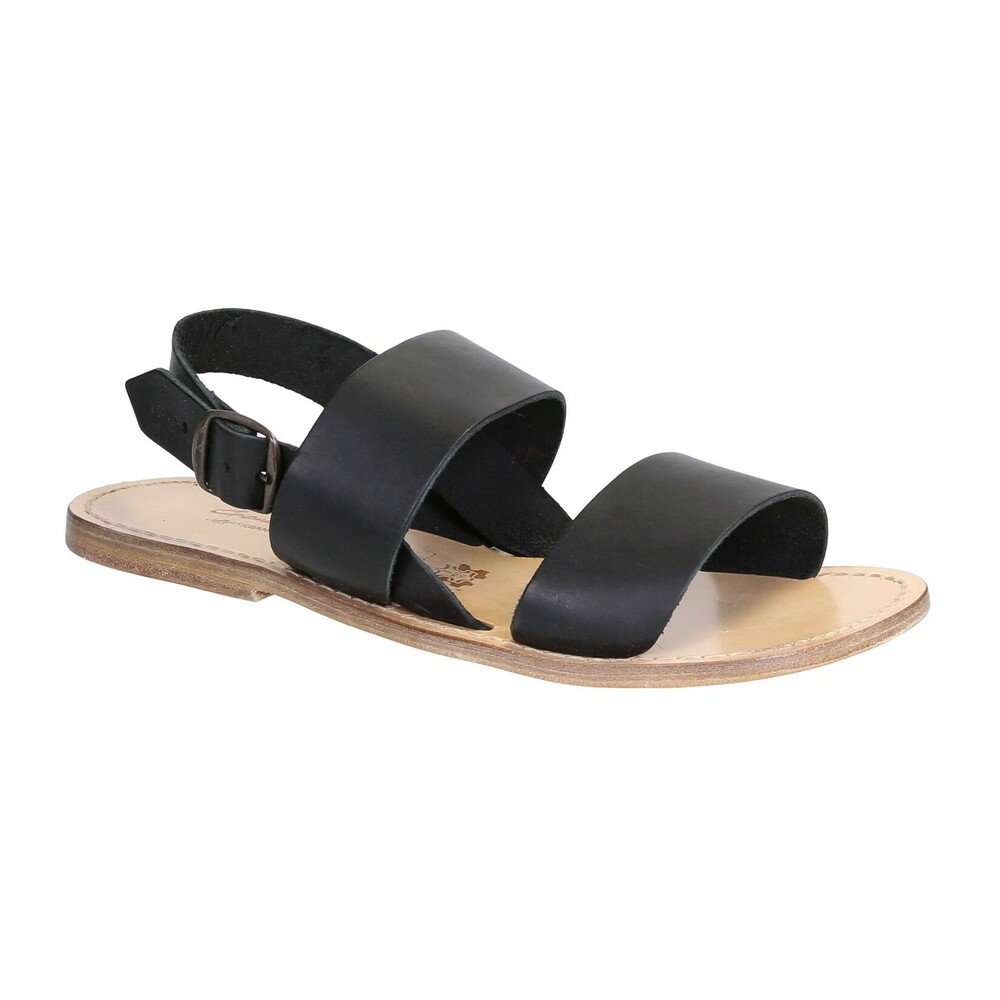 Gianluca Men's Leather Flip-Flops – Handmade In Italy, Vegetable-Tanned Leather, Braided Toe Strap & Leather Sole