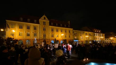 Protestujący w Białymstoku. Zdj. Czytelnik
