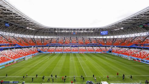 Mordovia Arena w Sarańsku, tutaj dzisiaj o godzinie 18 zagra Peru z Danią (fot. PAP/EPA)