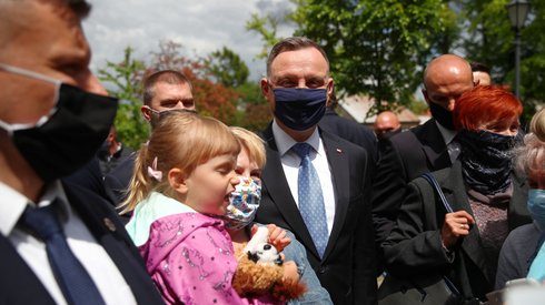 Andrzej Duda w Alwerni. Wizyta z okazji Dnia Samorządu Terytorialnego (foto: PAP/Łukasz Gagulski)