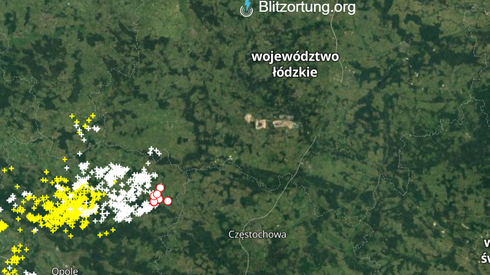 Burze zmierzają w stronę południowych krańców woj. łódzkiego i północnej części Górnego Śląska