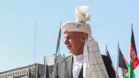 Prezydent Aszraf Ghani w maju 2021 r., fot. PAP/EPA/HEDAYATULLAH AMID