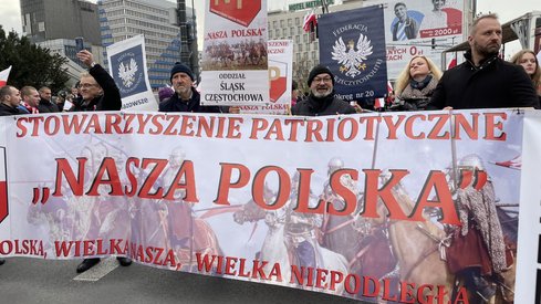 Uczestnicy Marszu Niepodległości 11 listopada