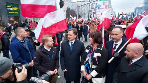 Zbigniew Ziobro na Marszu Niepodległości / fot. Onet