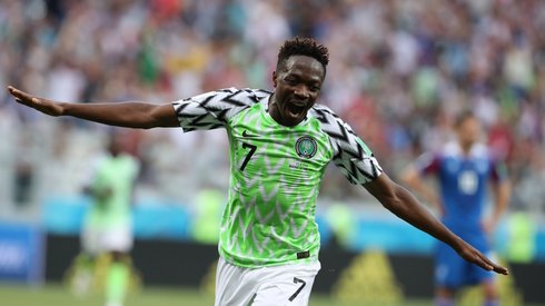 Ahmed Musa był w piątek bohaterem narodowym Nigerii (fot. PAP/EPA)