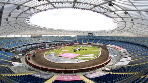 Stadion Śląski jeszcze przed zawodami (foto: Łukasz Trzeszczkowski)