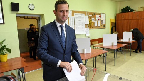 W Krakowie zagłosował lider PSL Władysław Kosiniak-Kamysz (Fot. Jacek Bednarczyk/PAP)