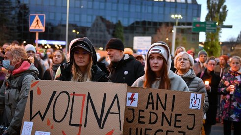 Zdj: PAP/Adam Warżawa.  Protest pod hasłem 