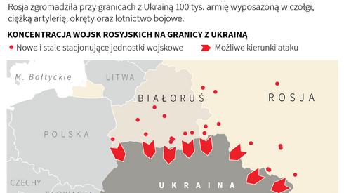 Rosyjskie wojska w pobliżu Ukrainy / fot . PAP