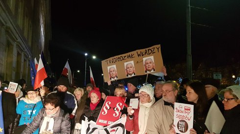 Protest w Szczecinie. /fot. Alicja Wirwicka