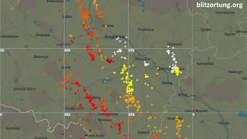 Burze występują w okolicach Wrocławia