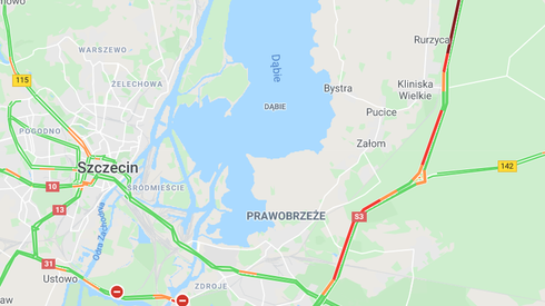 Duże utrudnienia na A6 i S3 w okolicach Szczecina