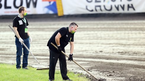 Foto: Paweł Wilczyński. Tak wyglądały prace na torze