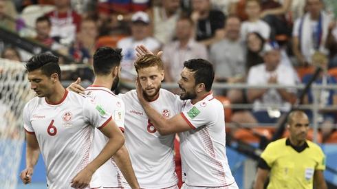 Tak Tunezyjczycy cieszyli się z gola na 2:1 (fot. AFP)