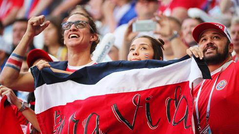 Na trybunach stadionu w Samarze sporo kibiców z Kostaryki (fot. PAP/EPA)