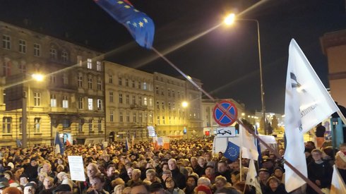 Protest w Poznaniu. /fot. Marta Glanc