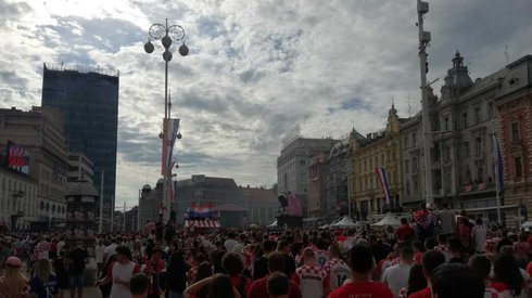 Tak kibicuje się w Zagrzebiu. fot. Tomasz Czernich 