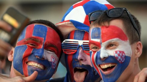 Islandczycy już gotowi do meczu! (fot. AFP)