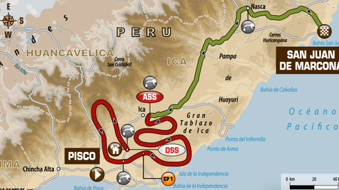 Mapa 3. etapu (dakar.com)