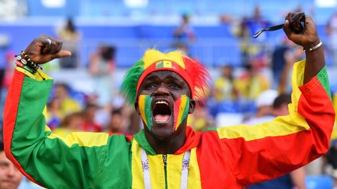 Senegalscy fani też są w Samarze (fot. AFP)