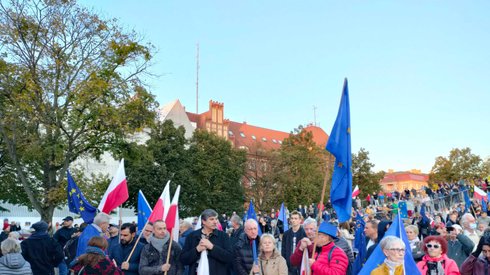 Protest w Szczecinie.