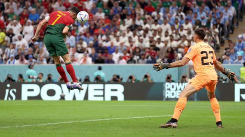 Portugal lead Uruguay 1-0