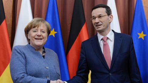 Angela Merkel i Mateusz Morawiecki, fot. PAP/Jakub Kamiński