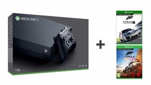 Xbox One X 1 TB + Forza Horizon 4 + Forza 7