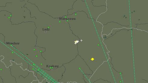 Obecnie burze występują  na Mazowszu wzdłuż Wisły oraz w południowej części Lubelszczyzny (Screen: blitzortung.org )