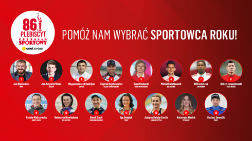 Lista nominowanych sportowców.