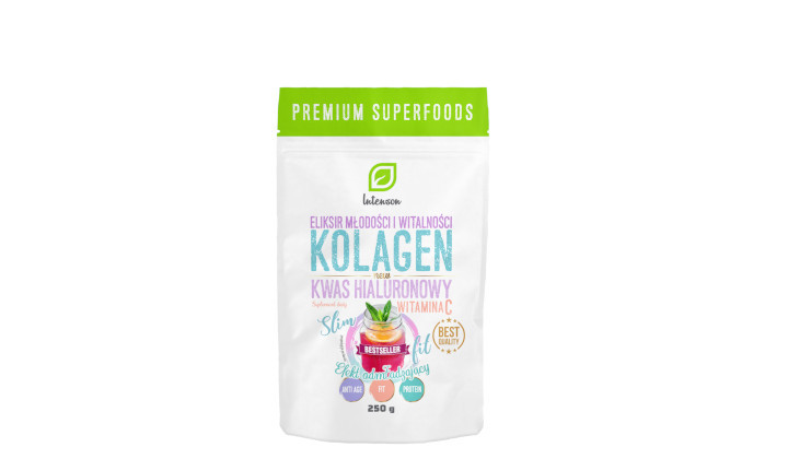 Kolagen z witaminą C i kwasem hialuronowym Intenson