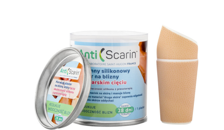 Silikonowy plaster AntiScarin na blizny po cesarskim cięciu