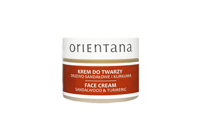 Naturalny krem do twarzy Orientana z drzewa sandałowego i kurkumy