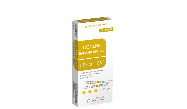 Wysyłkowe ogólne badanie moczu - 10 parametrów moczu